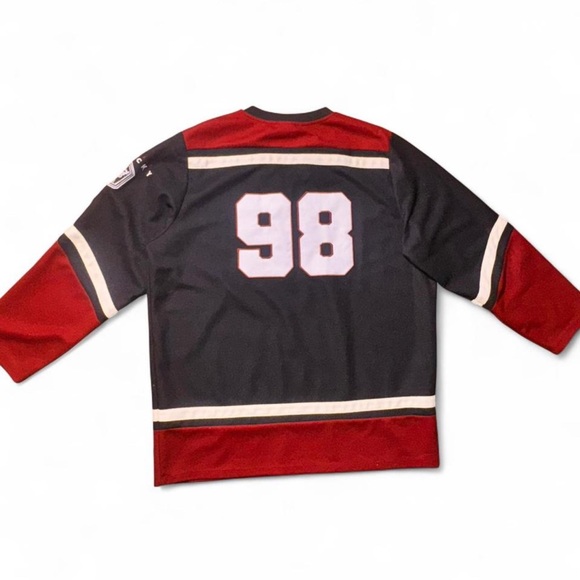Bad Gals Men's Hockey Jersey - Black and Red - Picture 6 of 6